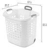 Sterilite White Plastic Laundry Basket 12248004